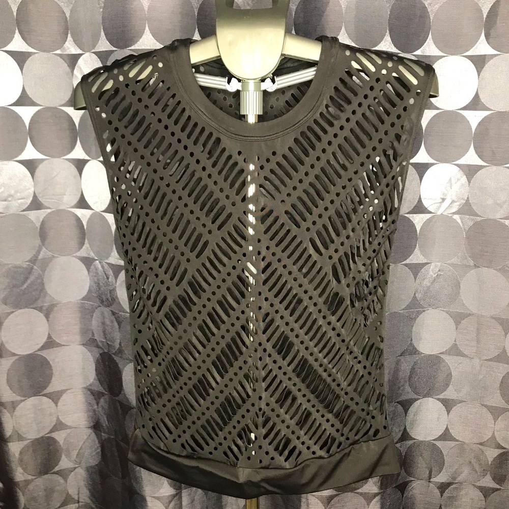 Black cut out Tank
